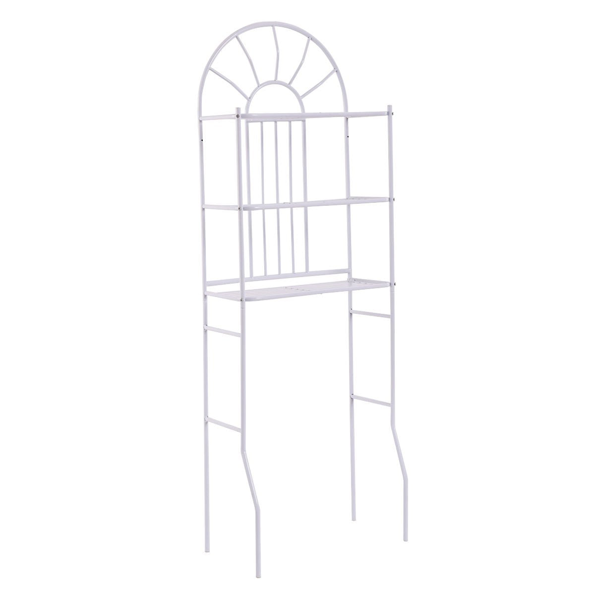 Tangkula 3 Tier Toilet Shelf Bathroom Space